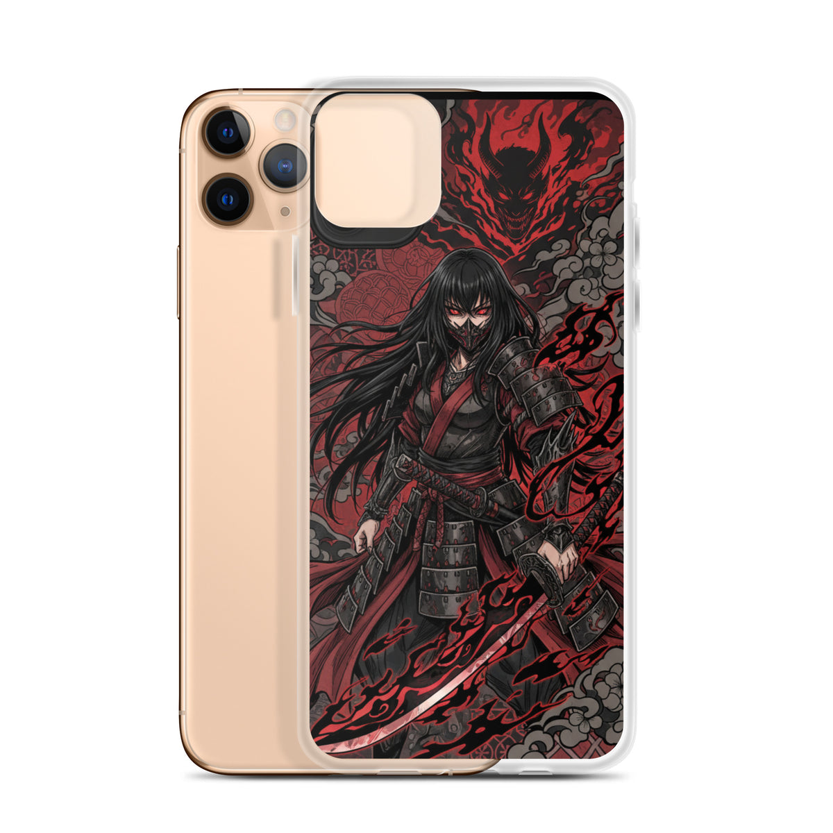Demon Ronin – Coque Transparente iPhone | AkumaSkins