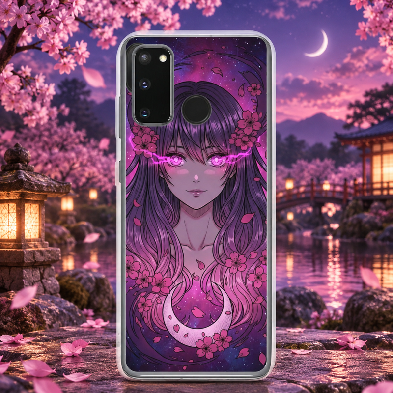 Sakura Moon – Coque Transparente Samsung | AkumaSkins