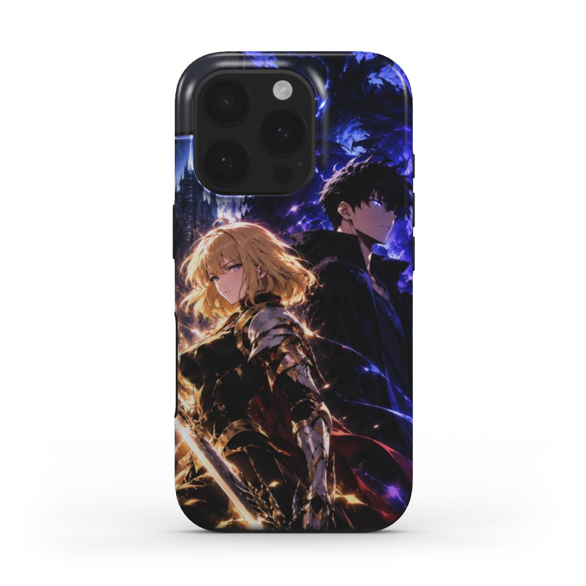 Duo des Ombres et de la Lumière — coque Tough pour iPhone 16 Pro, vue arrière