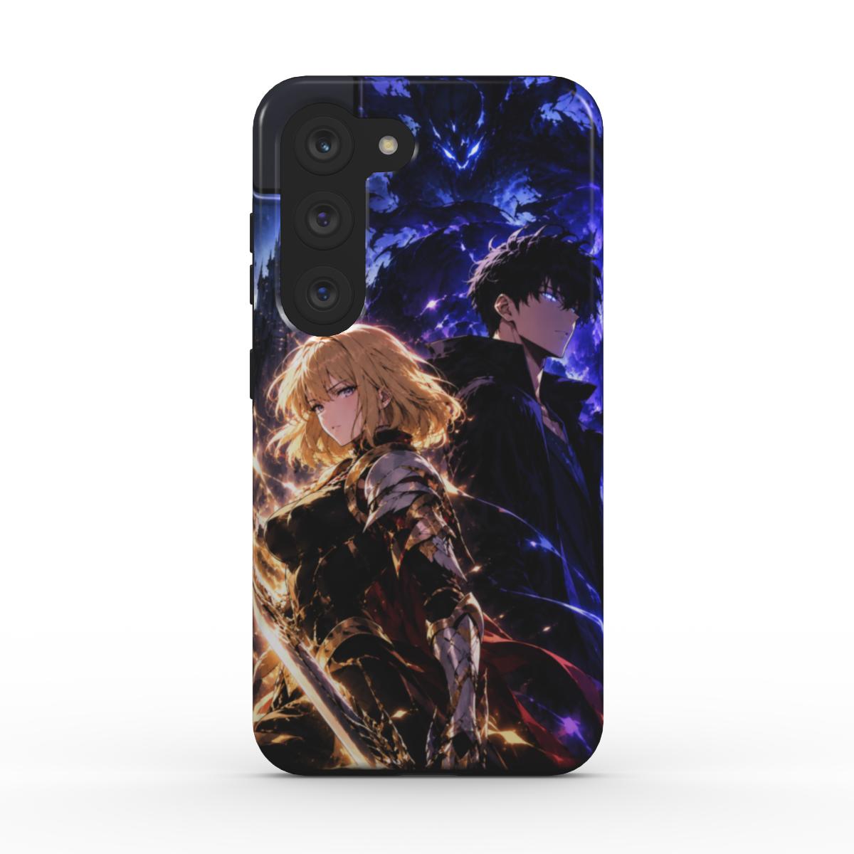 Duo des Ombres et de la Lumière — coque Tough pour Samsung Galaxy S23 Plus 5G, vue arrière