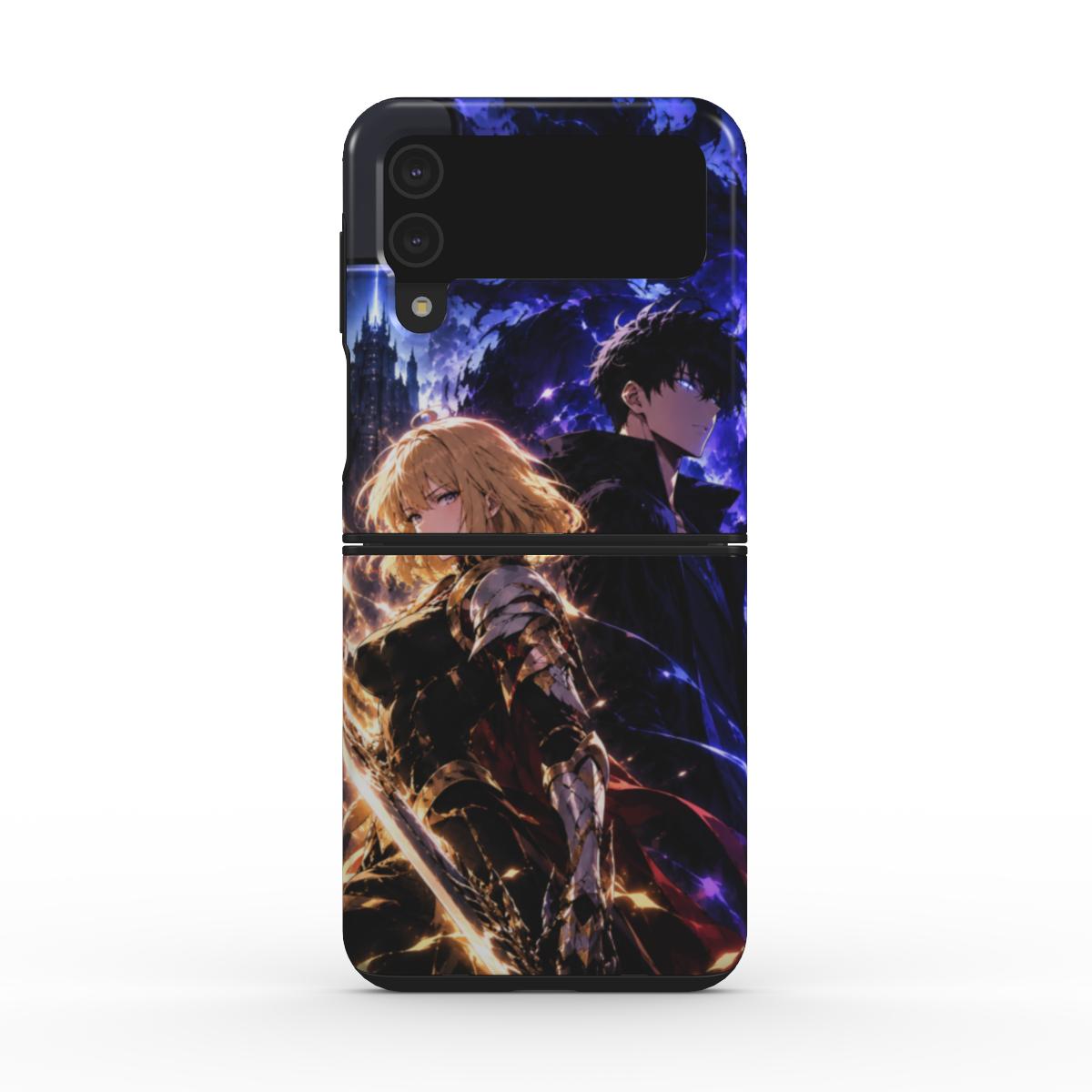 Duo des Ombres et de la Lumière — coque Tough pour Samsung Galaxy Z Flip 6 / 7 FE, vue arrière