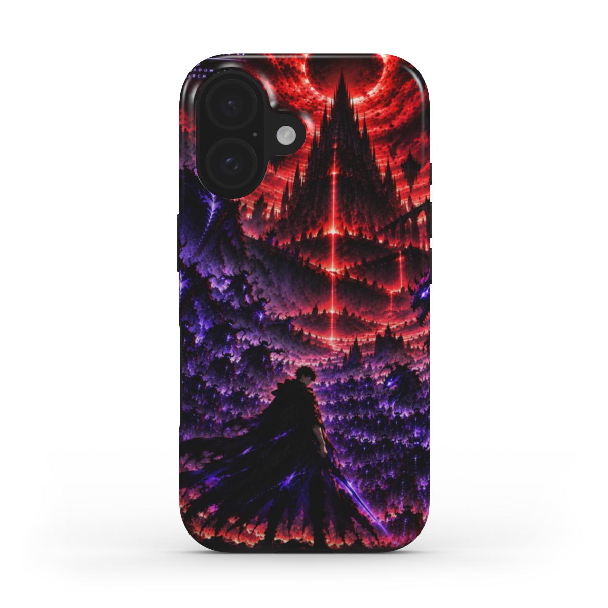 Royaume des Ombres — coque Tough pour iPhone 16e, vue arrière